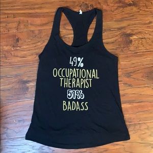 Occupational Therapist racer back tank